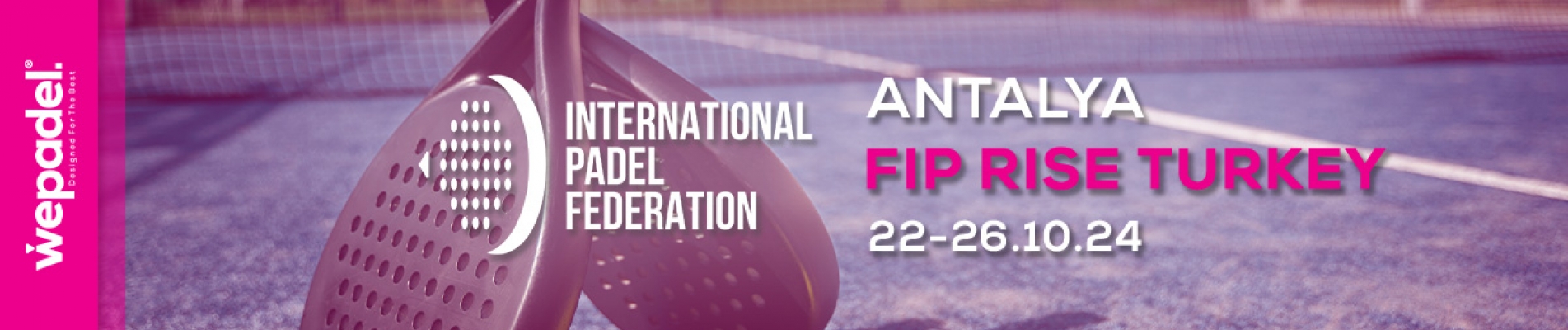 Patrocinador del Torneo FIP Rise Turkey Padel: WePadel