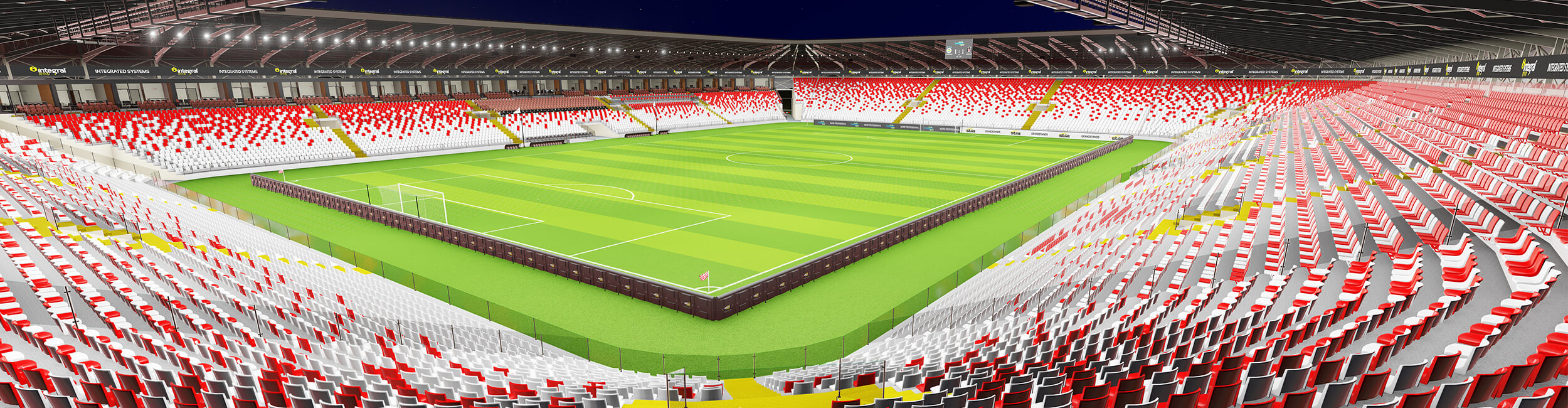 Estadio con capacidad de 30.000